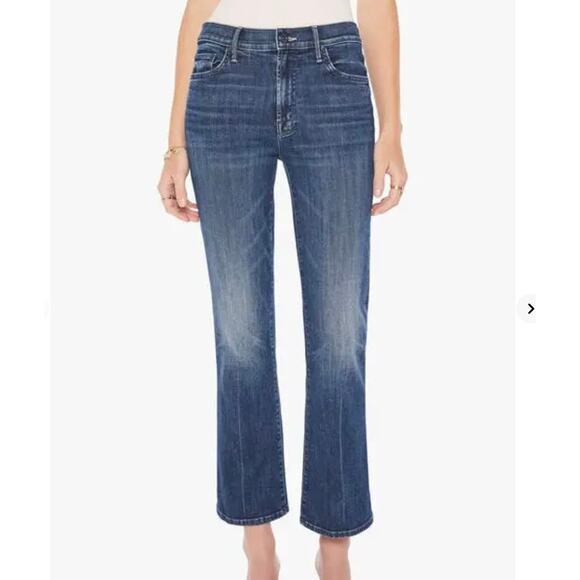 MOTHER the outsider high waist ankle bootcut jeans - electric souvenir size 28 - Picture 1 of 11